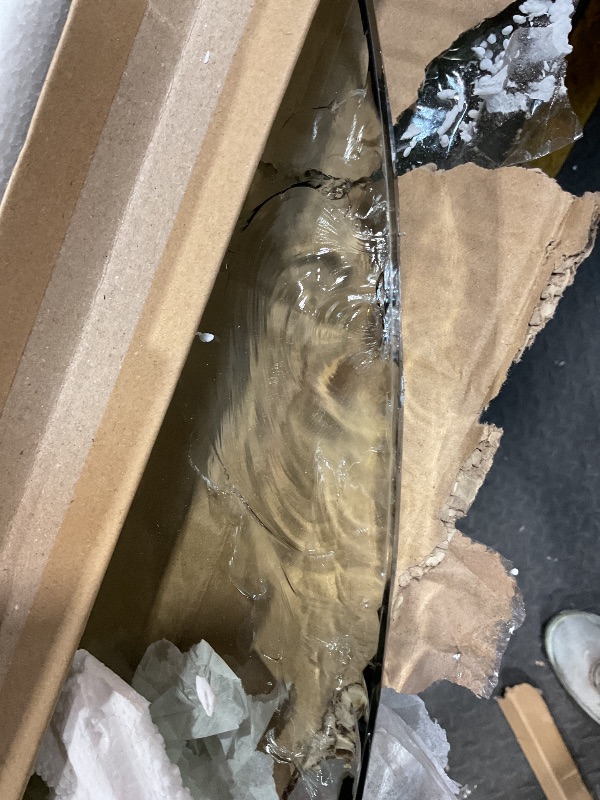 Photo 1 of 48" Inch Round Glass Table Top 1/2" Thick Tempered Beveled Edge by Fab Glass and Mirror