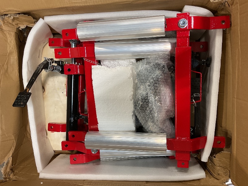 Photo 1 of **POSSIBLY FOR PARTS/MISSING PIECES** GarveeTech Car Wheel Dolly Set of 4, 1500LBS Capacity Trailer Dolly with Hydraulic Tire Jack for Vehicle Positioning for Truck RV Trailer, 4PCS