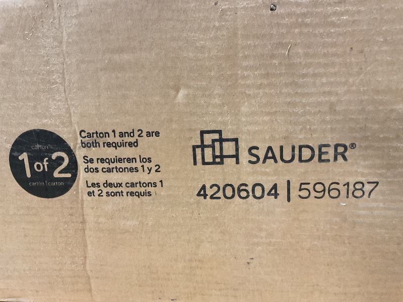 Photo 1 of ****PARTIAL SET****Sauder Palladia Executive Desk, 29.5"D x 65.1"W x 29.61"H, Vintage Oak finish