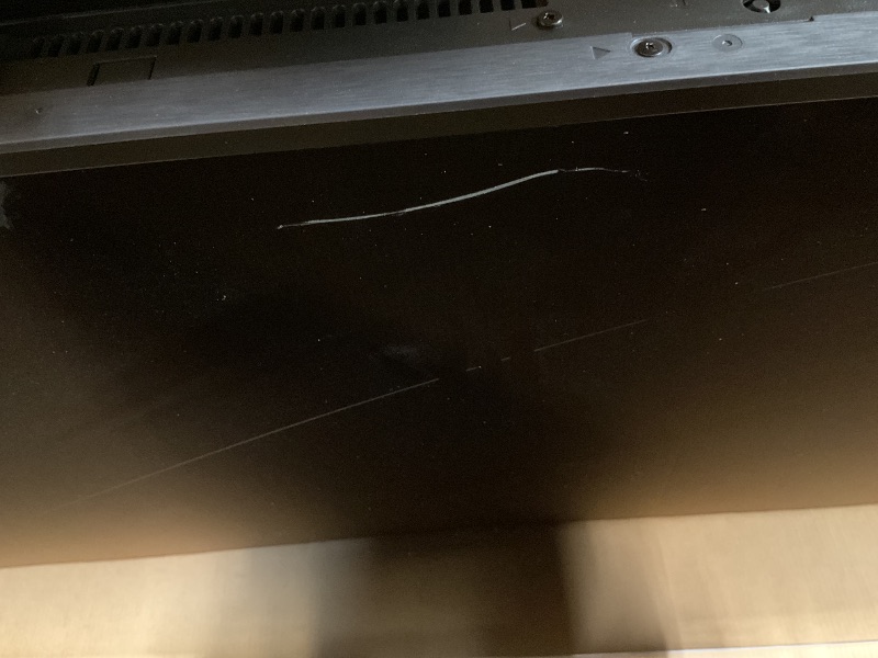 Photo 1 of ****BROKEN DAMAGED TELEVISION SCREEN PARTS ONLY**** Roku Smart TV – 75-Inch Plus Series 4K QLED RokuTV with Roku Voice Remote Pro