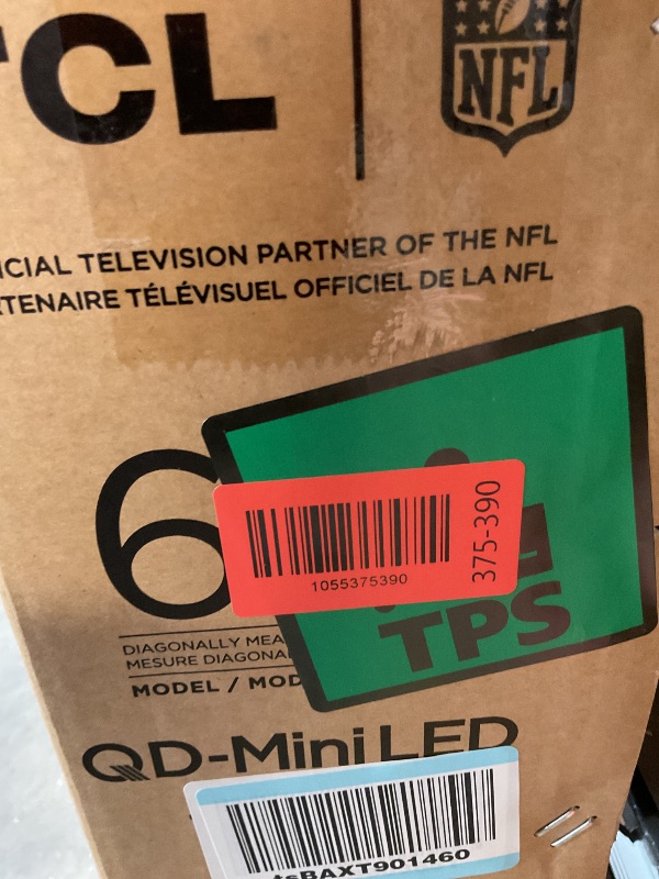 Photo 1 of ****BROKEN DAMAGED TELEVISION PARTS ONLY**** TCL 65-Inch Class QM6K Series QD-Mini LED 4K UHD Google Smart TV Best Value Mini-LED TV - QLED, 144hz, 288hz Gaming Rate, High Contrast Screen, Onkyo Audio, Dolby Atmos (65QM6K, 2025 Model)