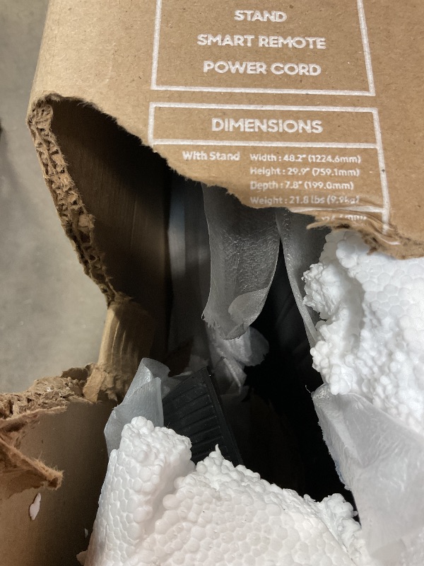 Photo 1 of ****DAMAGED BROKEN TELEVISION PARTS ONLY**** Samsung 55-Inch Class Crystal UHD U8000F 4K Smart TV (2025 Model) Endless Free Content, Crystal Processor 4K, MetalStream Design, Knox Security, Compatible with Alexa