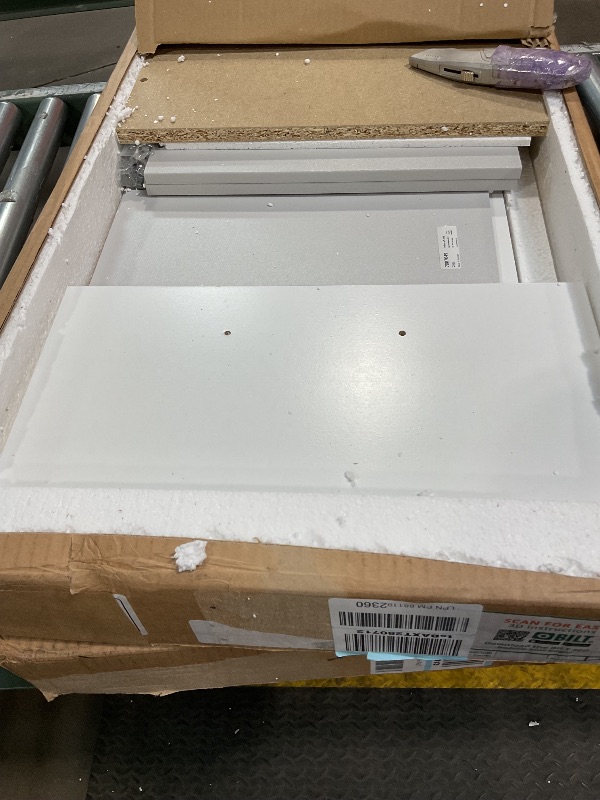 Photo 1 of **FOR PARTS ONLY** Tvilum 2 Drawer, Small, White Nightstand