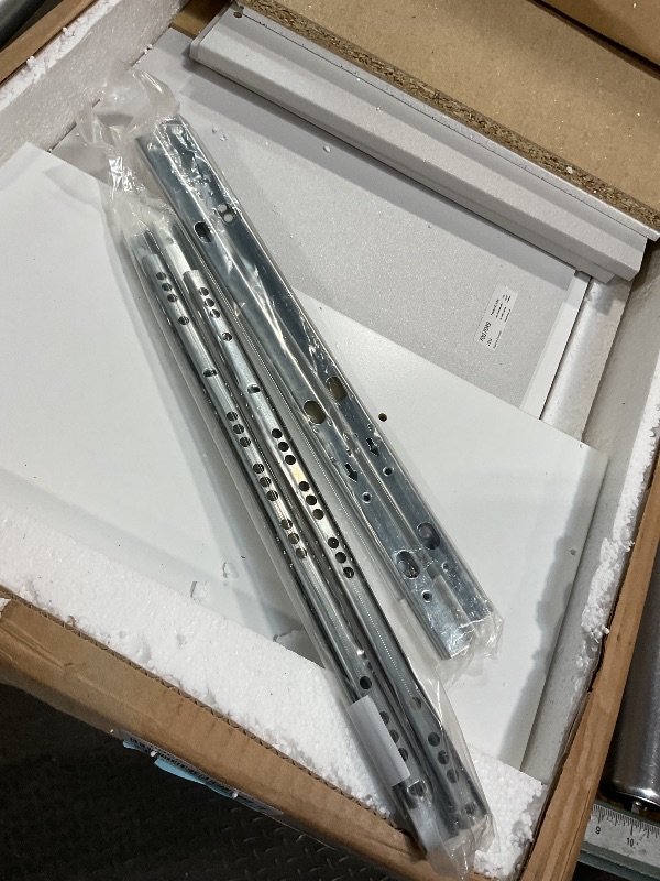 Photo 1 of **FOR PARTS ONLY** Tvilum 2 Drawer, Small, White Nightstand