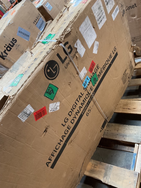 Photo 1 of *cracked screen*LG 65” 65UL3J-E UL3J-E UHD Digital Signage with webOS™ 6.0 & Built-in Speakers