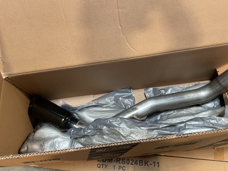 Photo 1 of *missing hardware*BORLA 140851BC Cat-Back Performance Exhaust System for 2019 Ram 2500 V8 & Ram 3500 6.4L V8 T-304 Stainlesss Steel S-Type Sound Single Right Rear Exit Single 5" Black Chrome Tip
