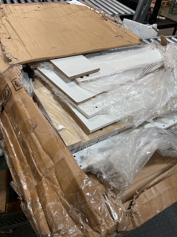 Photo 1 of *missing hardware*Garvee Double Dog Crate Furniture 71" Dog Kennel Furniture for 2 Medium Dogs, Heavy Duty Dogs Cage XL Dogs House Indoor with 3 Storage Shelves, Large Puppy Crates with 8 Adjustable Feet