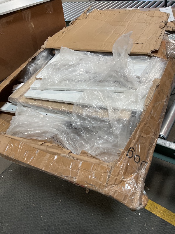 Photo 1 of *missing hardware*Garvee Double Dog Crate Furniture 71" Dog Kennel Furniture for 2 Medium Dogs, Heavy Duty Dogs Cage XL Dogs House Indoor with 3 Storage Shelves, Large Puppy Crates with 8 Adjustable Feet