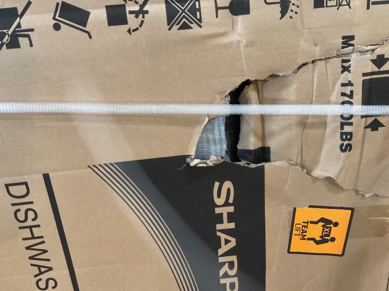 Photo 1 of **POSSIBLY FOR PARTS/UNTESTED**  Sharp SDW6726MS 24-inch Stainless Steel Dishwasher, 47 dB Library Quiet, Third Rack, Power Wash Sprayer, 12 Place Settings,