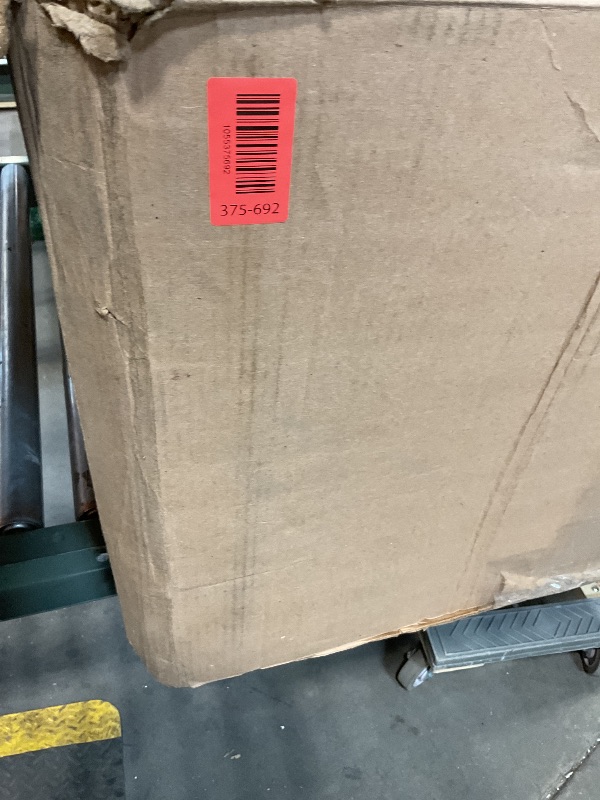 Photo 1 of **MISSING HARDWARE. MINOR USE WEAR. **Blue cushioned rocking chair with metal frame