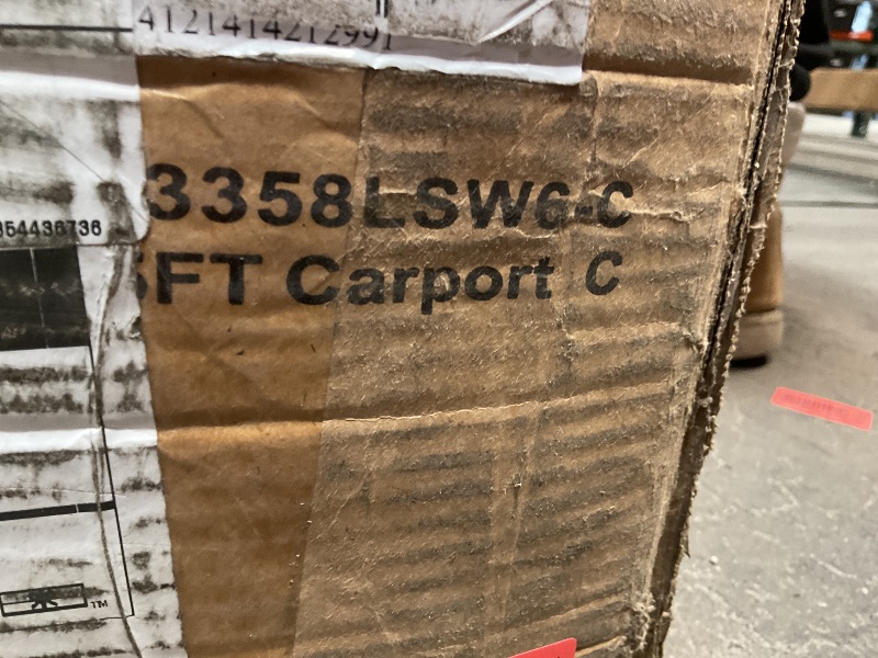 Photo 1 of ****INCOMPLETE SET****Garvee 20'x25'x13' Metal Carport for 2 Cars, Heavy Duty, Extra Tall, Reinforced Steel Frame, Snow Load 18,000 lbs, Permanent Shelter for Trucks & Boats