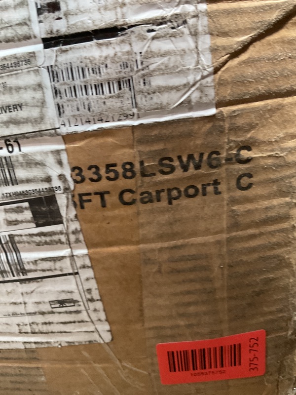 Photo 1 of ****INCOMPLETE SET****Garvee 20'x25'x13' Metal Carport for 2 Cars, Heavy Duty, Extra Tall, Reinforced Steel Frame, Snow Load 18,000 lbs, Permanent Shelter for Trucks & Boats