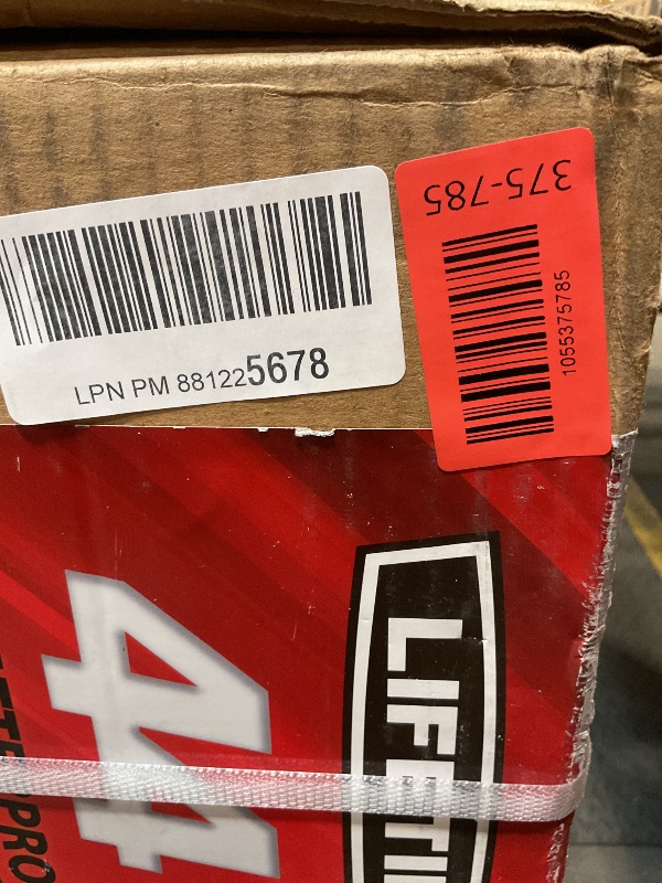 Photo 1 of **POSSIBLE PARTIAL SET OR MISSING ASSEMBLY PIECES** Lifetime 90690 Portable Basketball System, Gray, 44" Polycarbonate Backboard