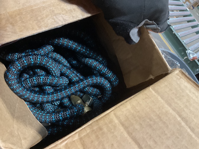 Photo 1 of * MISSING SPRAYER NOZZLE * 100 ft Garden Hose-No Kink,Heavy Duty,Lightweigh Flexible,Leakproof Water Hose with Sprayer Nozzle-3/4" Solid Brass Connectors-Rubber Car Hoses