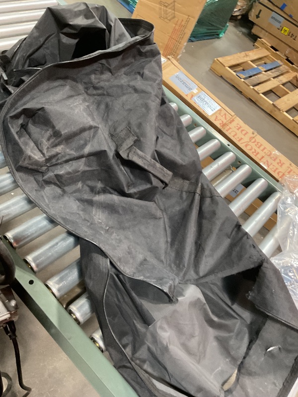 Photo 1 of *parts broken*10x30 Pop Up Canopy - Heavy Duty Outdoor Canopy Tent with Portable Roller Bag - 3 Adjustable Height, 4 Weight Bags, 8 Stakes & 6 Guy Ropes Included, White