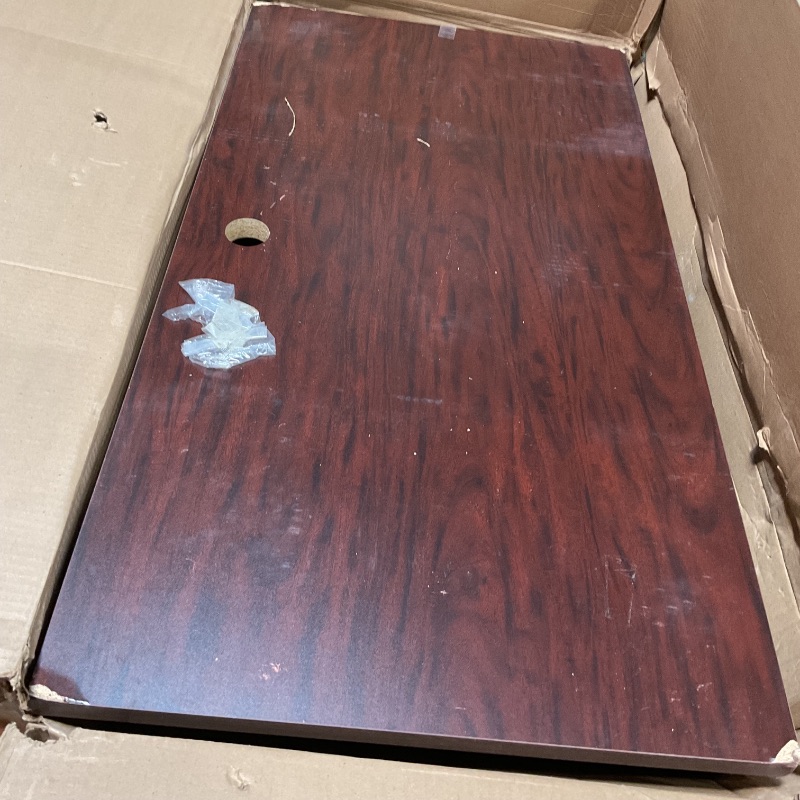 Photo 1 of *minor damaged*Lorell Fortress Series Mahogany Laminate Top Desk