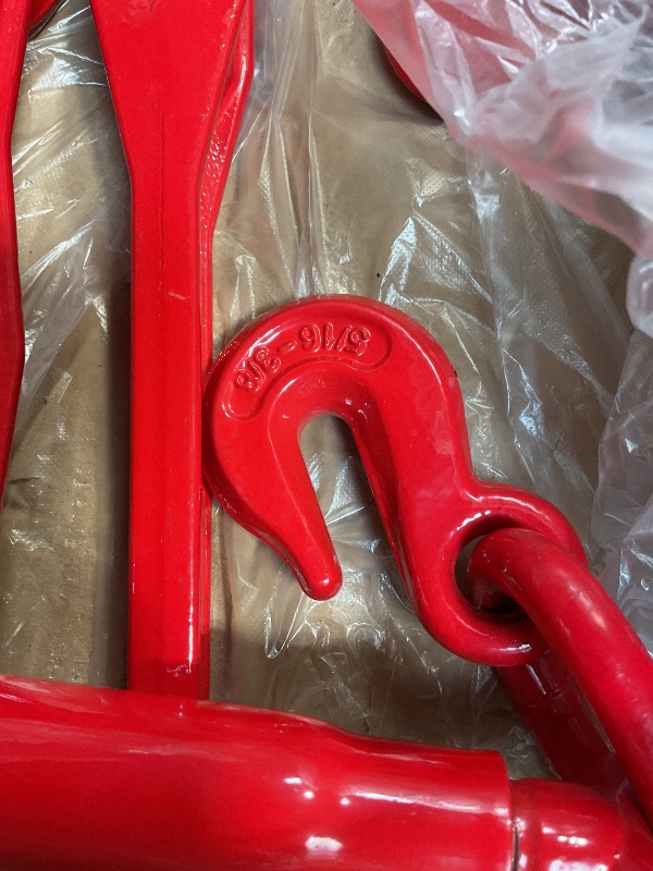 Photo 1 of 2 Pack 5/16 to 3/8" Ratchet Chain Load Binders, Load Binder with 5400LBS Working Load Limit, Chain Binder Breaking Strength up to 19000LBS, Ratchet Binder for Truck, Tie Down, Hauling, Towing
