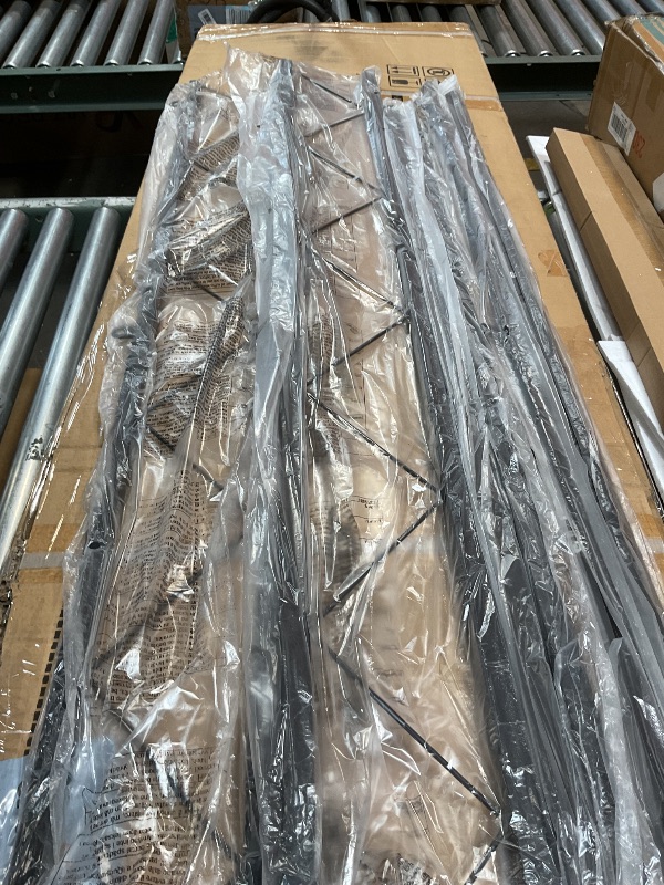 Photo 1 of *missing hardware*VECELO Full Size Bed Frame with Headboard, Heavy-Duty Platform Bedframe with Metal Slats Support, No Box Spring Needed, Easy Assembly, Black & Brown