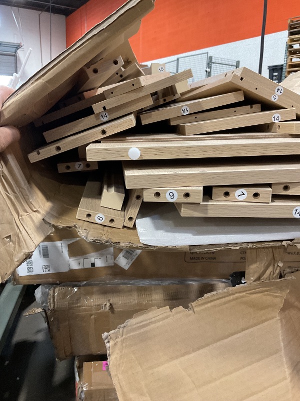 Photo 1 of *missing hardware*GarveeHome 8 Drawer Dresser for Bedroom, 54 in Wide Natural Oak 8 Chest of Drawers with Large Storage, Wooden Dresser Organizer for Living Room, Nursery, Entryway