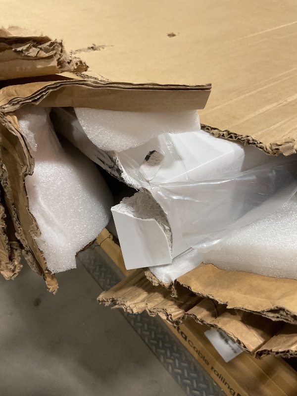 Photo 1 of *MINOR DAMAGE*DreamLine SlimLine 42 in. D x 60 in. W x 2 3/4 in. H Right Drain Single Threshold Shower Base in White