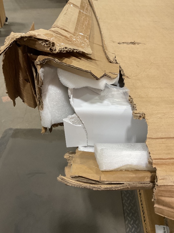 Photo 1 of *MINOR DAMAGE*DreamLine SlimLine 42 in. D x 60 in. W x 2 3/4 in. H Right Drain Single Threshold Shower Base in White