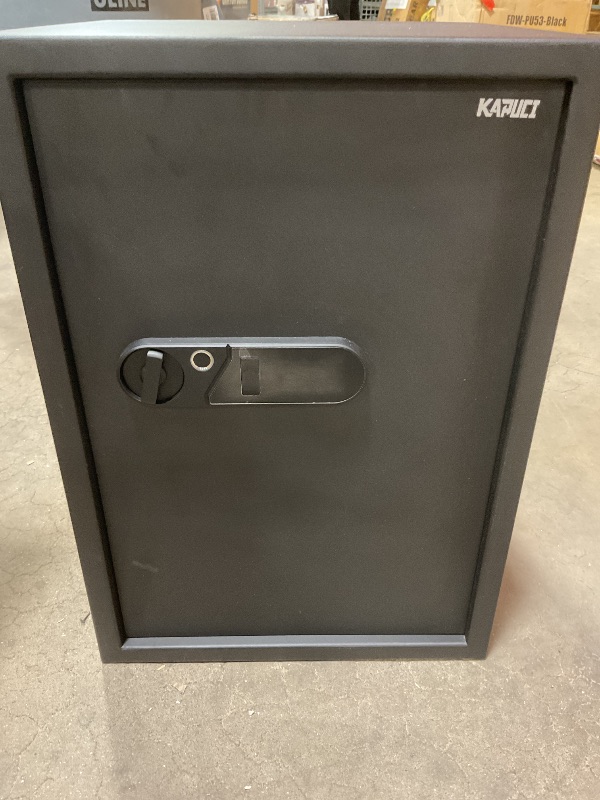 Photo 1 of **FOR PARTS/NON-FUNCTIONAL** KAPUCI Biometric Fingerprint Touchscreen Small Home Security Safe (3.38 Cuft-Fingerprint)