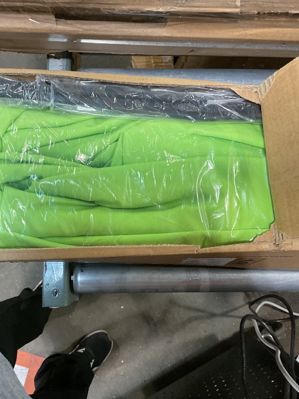 Photo 1 of **RODS ARE BENT**Sundale Outdoor Solar 104 LED 11 ft Patio Umbrella with Sand Bag Umbrella Base, Outdoor Umbrella with Tilt and Crank, green