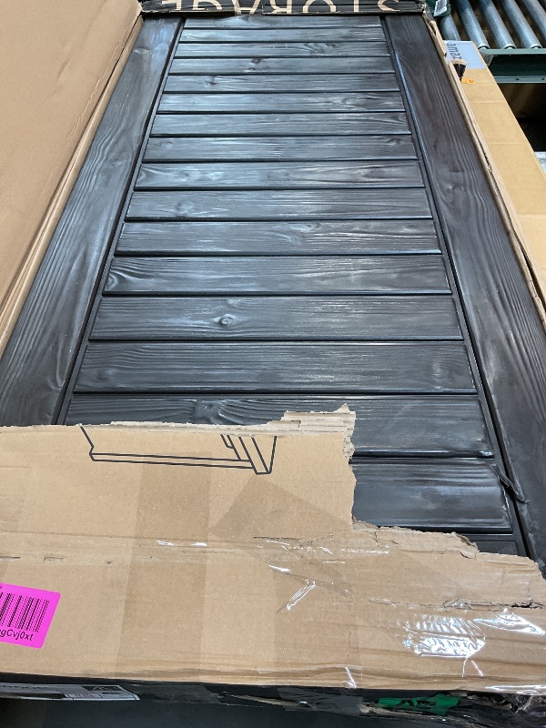 Photo 1 of *MINOR DAMAGE*Keter Westwood 150 Gallon Deck Box Organizer, Doubles as 2-Person Bench Seat, Brown – Large Resin Outdoor Storage and Seating with Lockable Lid for Garden, Pool, and Patio