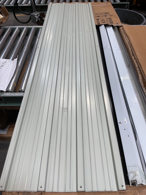 Photo 1 of ***PICTURE AS REFERENCE/PARTIAL SET MISSING PIECES*** Metal Garden Sheds 10ft×12ft Outdoor Storage Sheds Dark-Grey