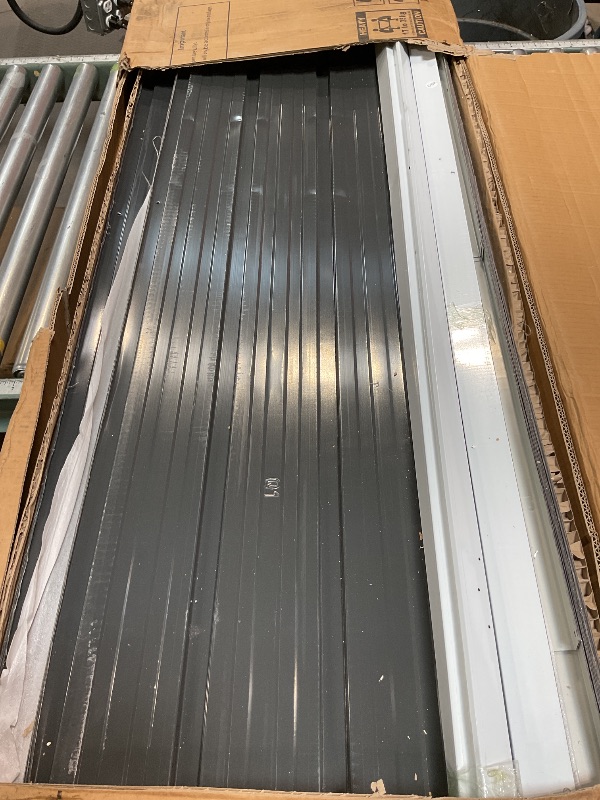 Photo 1 of ***PICTURE AS REFERENCE/PARTIAL SET MISSING PIECES*** Metal Garden Sheds 10ft×12ft Outdoor Storage Sheds Dark-Grey