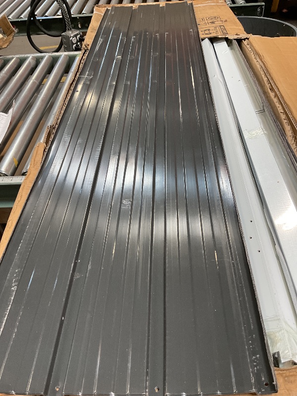 Photo 1 of ***PICTURE AS REFERENCE/PARTIAL SET MISSING PIECES*** Metal Garden Sheds 10ft×12ft Outdoor Storage Sheds Dark-Grey