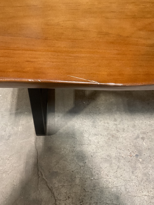 Photo 1 of *MINOR DAMAGE, SCRATCHES AND DENTS*Sihtengxxhongs Rustic Brown 55-inch Solid Wood Computer Desk - Modern Gaming Workbench for Home Office, Modern Simple Design, Ideal for Study, Writing, Dining