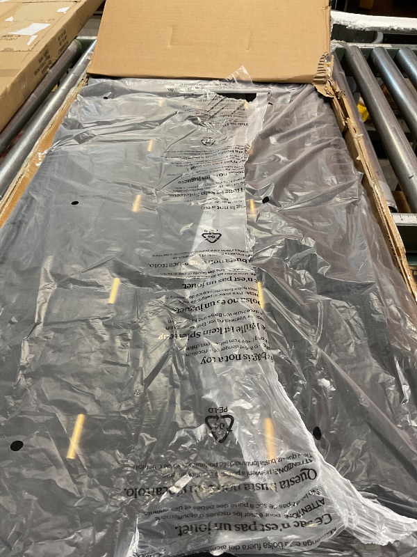 Photo 1 of **PARTIAL SET/MISSING ASSEMBLY PIECES BOX 1 OF 4** DWVO King Size Bed Frame with 4 Drawers and RGB LED Lights, Velvet Upholstered Platform Bed with Charging Station and Storage Headboard, No Box Spring Needed, Easy Assembly, Noise-Free, Black