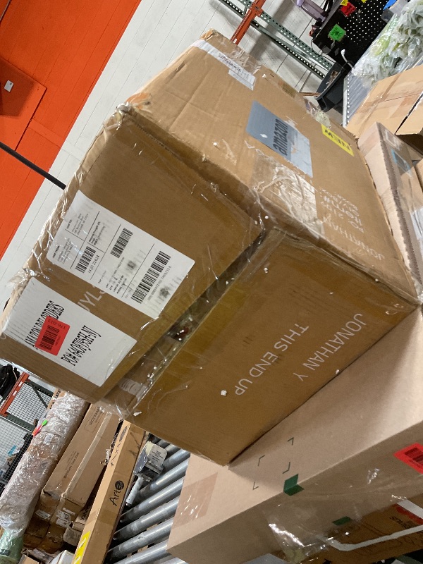 Photo 1 of *MISSING ROTARY SWITCH* JONATHAN Y JYL3026A July 31" Metal LED Table Lamp Modern Contemporary Bedside Desk Nightstand Lamp for Bedroom Living Room Office College Bookcase LED Bulb Included, Gold/White