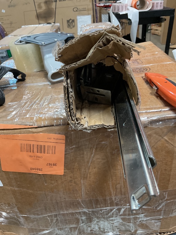 Photo 1 of *missing parts*homdiy 5 Pcs 20 Inch Heavy Duty Center Mount Drawer Slides for Cabinet and Dresser Bottom Mount Drawer Slides 3/4 Extension Glide Track