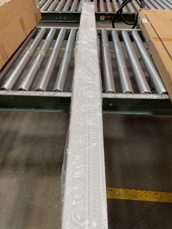 Photo 1 of * ONE PIECE ONLY, MINOR DAMAGE*Endurathane Edinburgh Crown Moulding, 4"H x 2 3/8"P x 4 5/8"F x 94 1/2"L, Factory Primed