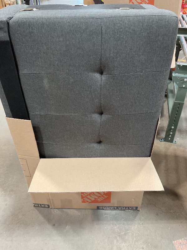 Photo 1 of *THREE SEPERATE PACKAGES*86 INCH L Shaped Convertible Sleeper Sectional Sofa Pull-Out Couch Bed, Tufted Linen Upholstered Reversible Corner Couch Pullout Sofabed w/Detachable Backrest and Storage Chaise for Living Room Office