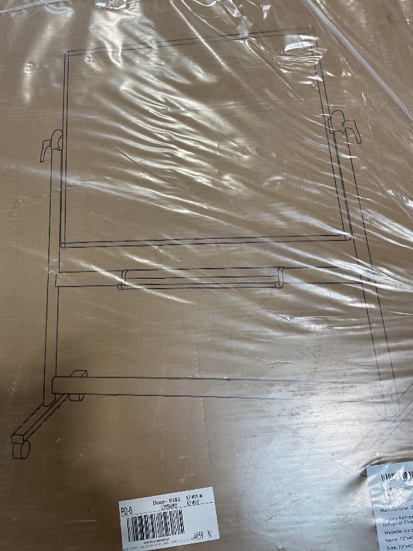 Photo 1 of *PICTURE FOR REFERENCE*VIZ-PRO Double-Sided Magnetic Mobile Whiteboard, 72 x 40 Inches, Rolling Dry Erase Board Easel Stand on Wheels with Aluminium Frame for School Office Home