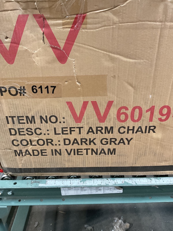 Photo 1 of *LEFT ARM CHAIR ONLY*YOPTO 127" L-Shaped Sectional Couch with Movable Ottoman&6 Throw Pillows,7 Seat Chenille Upholstered Sofa W/2 Cup Holder,USB Port&Hidden Storage Box,DIY Combination,for Living Room,Apartment,Dark Gray