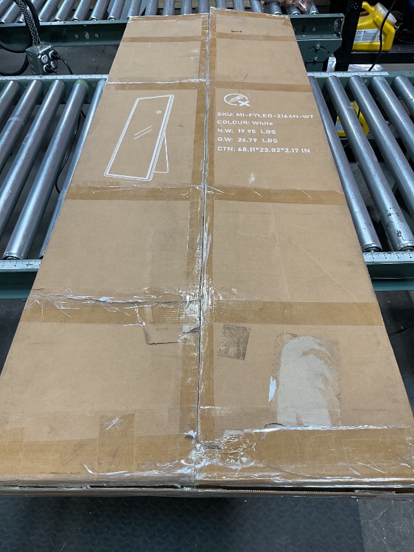 Photo 1 of *DIRTY*Sweetcrispy 64"x21" Arched Full Length Mirror, Standing or Leaning Full Body Mirror with Aluminum Alloy Thin Frame, Suitable for Bedroom or Cloakroom,Gold