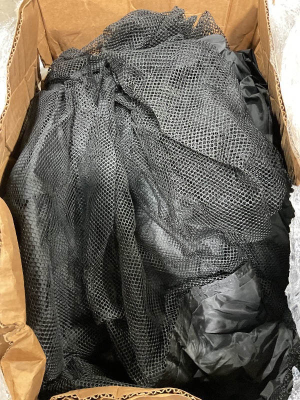 Photo 1 of ***MAJOR DAMAGE WON'T INFLATE & HAS HOLES THROUGHOUT THE NET*** 30ft Long Oxford Inflatable Baseball Batting Cage Baseball Hitting Bearing Field with Blower &Durable Baseball Netting for Club Trainning (Black, 30ft L×16ft W ×11.5ft H)