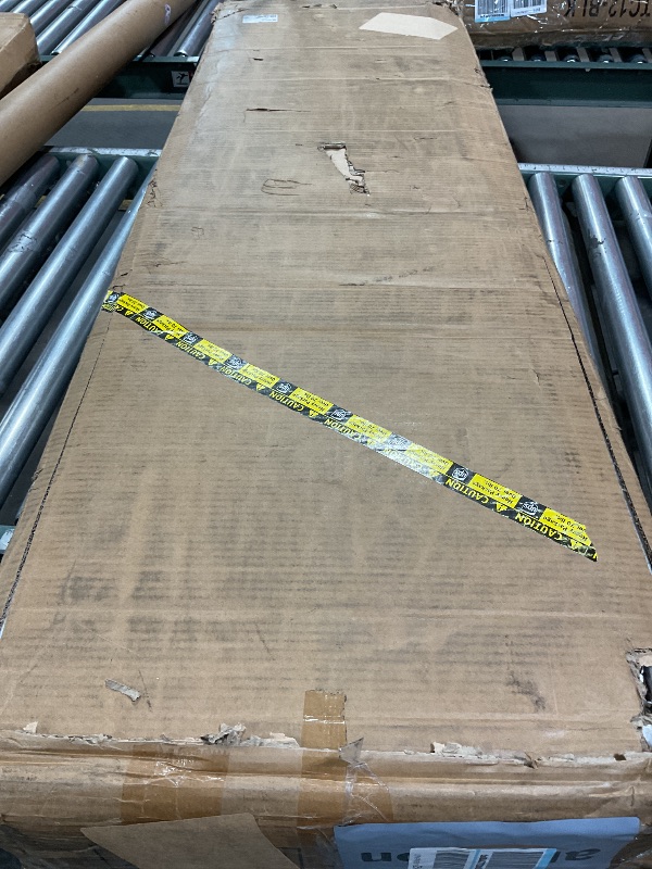 Photo 1 of **PARTIAL SET/ BOX 1 OF 2** Tribesigns 78.7-Inch Executive Desk, L-Shaped Desk with 55-Inch Cabinet, Large Office Desk with Storage Shelves, Modern Computer Desk for Home Office, White & Walnut