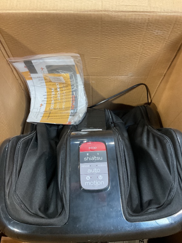 Photo 1 of *FOR PARTS ONLY* Human Touch Reflex5s Foot & Calf Massager for Stress & Plantar Fasciitis Relief+Relaxation +Kneading & Compression for Circulation Support -1 Year Warranty - Adjustable Fit for Women & Men Size 12