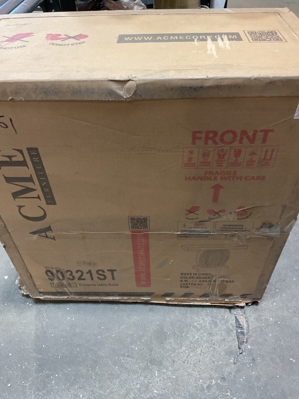 Photo 1 of *MISSING TOP*Baxton Studio Cagney Hollywood Regency Glamour Style Mirrored Console Table Glam/Silver Mirrored/MDF