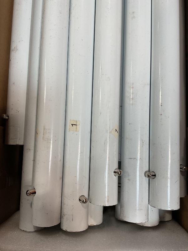 Photo 1 of *NO CANOPY*HarmonyHealth Carport 13'x20' Heavy Duty, Portable Garage with 3 Roll-Up Doors & 5 Windows, All Season Waterproof Car Canopy Outdoor Storage Shed for Pickup Truck Boat, Gray