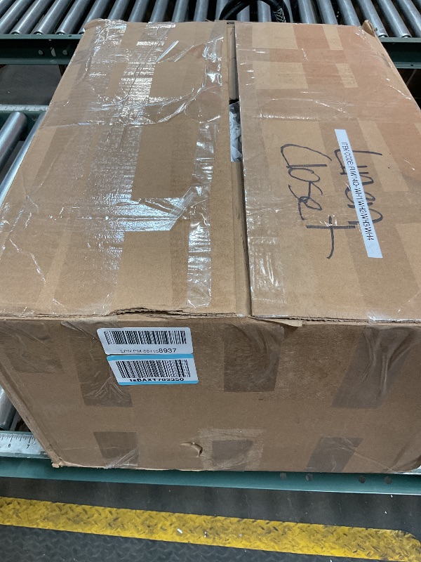 Photo 1 of *INCOMPLETE SET, PARTS ONLY*PVWIIK Queen Size Murphy Bed with Desk & Charging Station,Wall Bed Frame Folding into Cabinet Design w/Two Slide Storage Shelf for Small Space,Bedroom,Guest Room,White