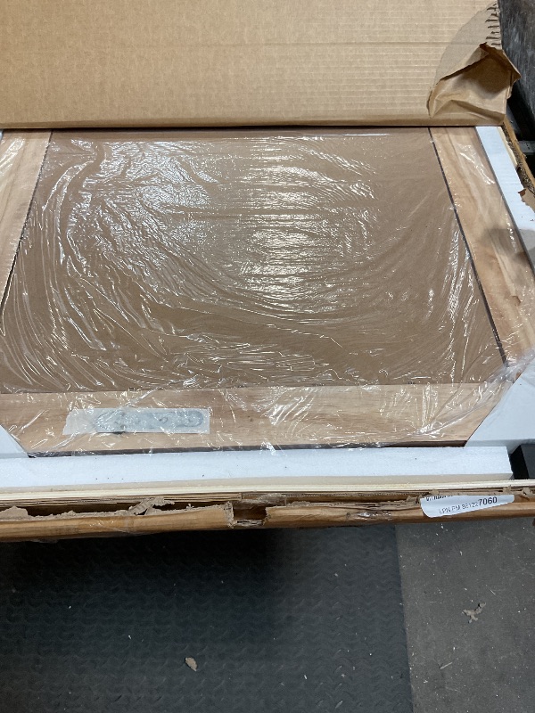 Photo 1 of ***MIRROR IS LOOSLY ATTACHED TO FRAMING*** Full Length Mirror with Wooden Frame, 65"X24" Solid Wood Standing Floor Mirror for Farmhouse, Bathroom, Bedroom, Hanging or Leaning Wall-Mounted