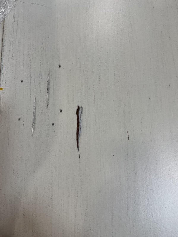 Photo 1 of *MINOR SCRATCHES*Powell Furniture Sadie Cream Long Storage Console Table, Multicolor