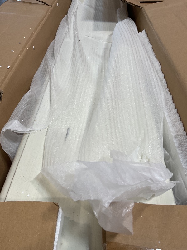 Photo 1 of *MINOR SCRATCHES*Powell Furniture Sadie Cream Long Storage Console Table, Multicolor