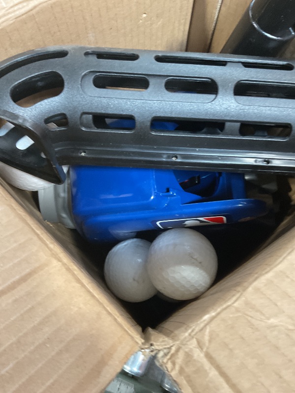 Photo 1 of *used*Franklin Sports Baseball Pitching Machine - Adjustable Baseball Hitting & Fielding Practice Machine For Kids - with 6 Baseballs - Great For Practice,Blue, Small